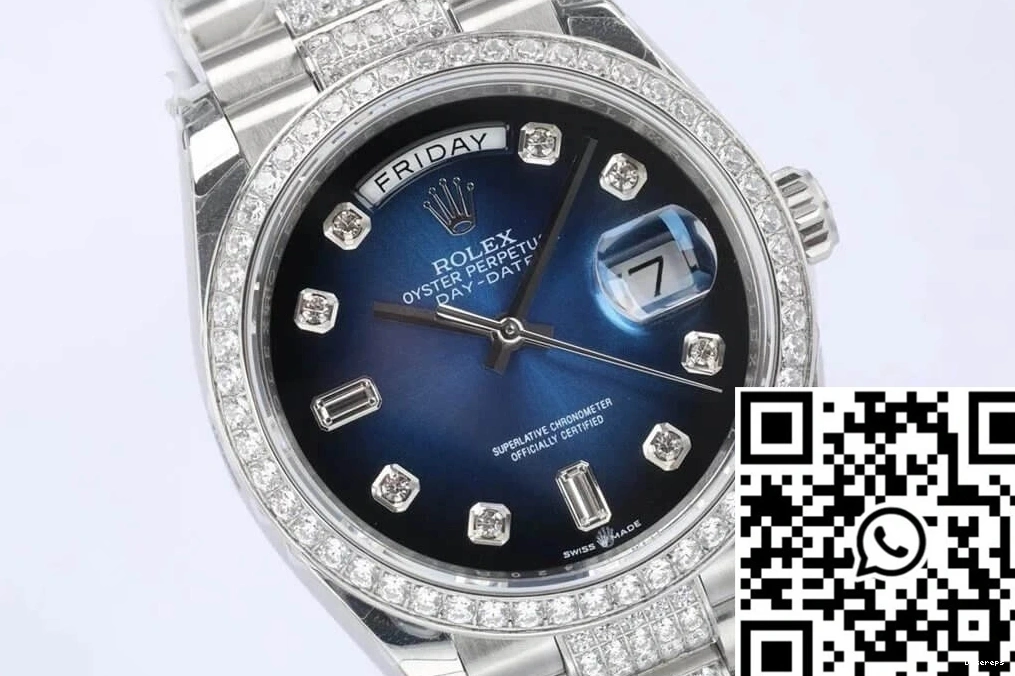 Bezel Diamond EW Rolex Day M128349RBR-0016 Factory Date 0512